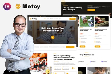 Vorschau: MeToy - Elementor Template Kit Spielzeug und Handwerk