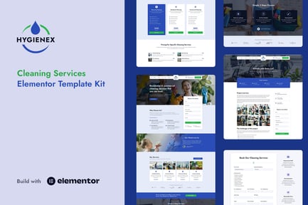 Preview: Hygienex - Cleaning Services Elementor Template Kit
