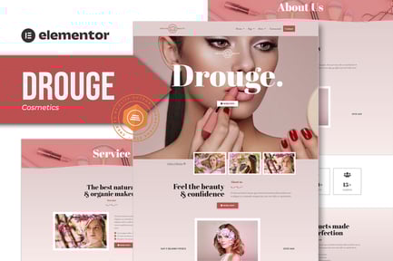 Preview: Drouge - Cosmetic Elementor Template Kit