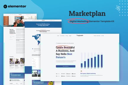 Preview: Marketplan - Digital Marketing Elementor Template Kit