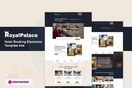 Preview: Royalpalace - Hotel Booking Elementor Pro Template Kit