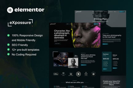 Preview: Expossure - Photography & Portfolio Elementor Template Kit