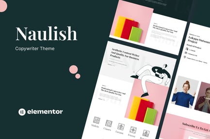 Preview: Naulish - Copywriter Elementor Template Kit