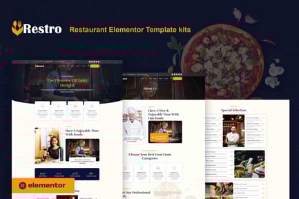 Preview: Restro - Restaurant Elementor Pro Template Kit