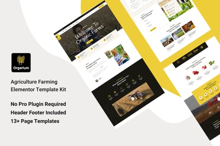 Preview: Orgarium - Agriculture Organic Farming Template Kit