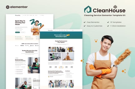 Preview: CleanHouse - Cleaning Service Template Kit