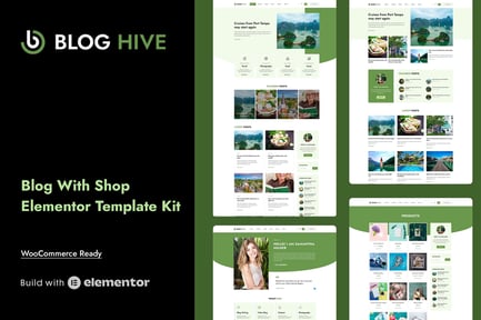 Preview: Blog Hive - Personal Blog Elementor Template Kit