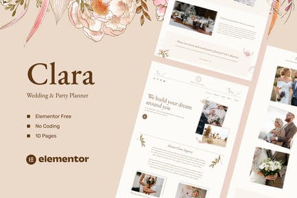 Preview: Clara - Wedding & Party Planner Template Kit