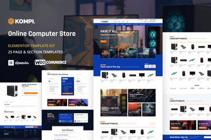 Preview: Kompi - Computer Store WordPress Elementor Template Kit