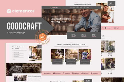 Vorschau: Goodcraft - Bastelwerkstatt Elementor Template Kit
