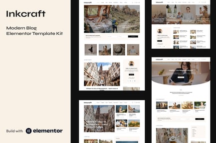Preview: Inkcraft - Modern Blog & Magazine Elementor Pro Template Kit