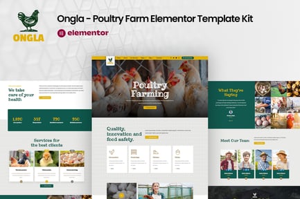 Preview: Ongla - Poultry Farm Elementor Template Kit
