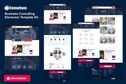 Preview: Consultanc - Business Consulting Elementor Template Kit
