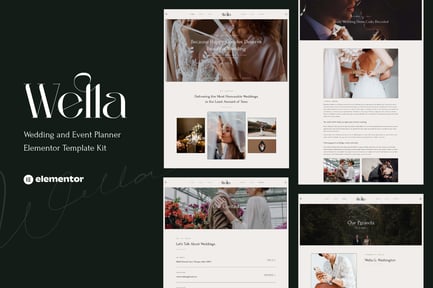 Preview: Wella - Wedding & Event Planner Elementor Template Kit