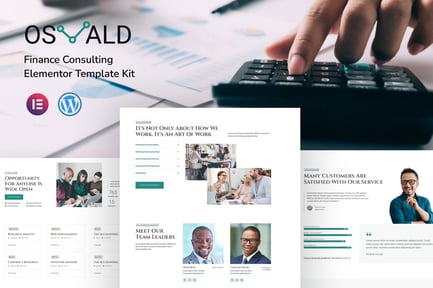 Preview: Osvald - Finance Consulting Elementor Pro Template Kit