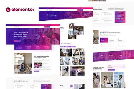Preview: Wefa - Digital Marketing & Brand Design Agency Elementor Template Kit