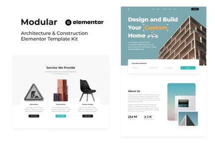Preview: Modular - Architecture & Construction Elementor Template Kit
