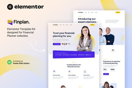 Preview: Finplan – Financial Planner & Advisor Elementor Template Kit