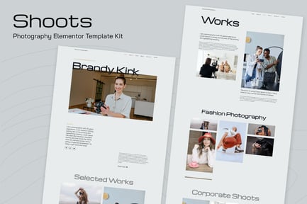 Preview: Shoots - Photography Elementor Template Kits