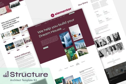 Preview: Structure - Architect Elementor Pro Template Kit