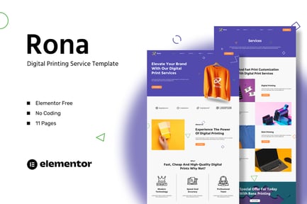Preview: Rona - Digital Printing Service Template Kit