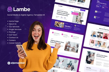 Preview: Lambe - Digital Marketing Agency Elementor Template Kits
