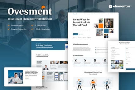 Preview: Ovesment - Investment & Finance Elementor Template Kit