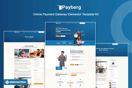 Preview: Payberg - Online Payment Gateway Elementor Pro Template Kit