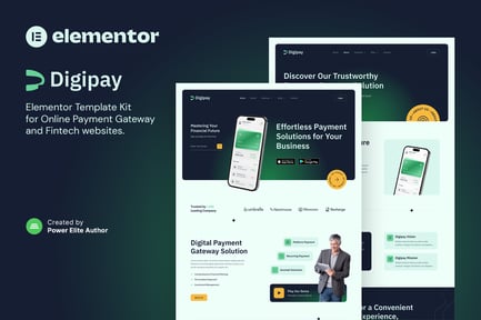 Preview: Digipay – Online Payment Gateway & Fintech Elementor Template Kit