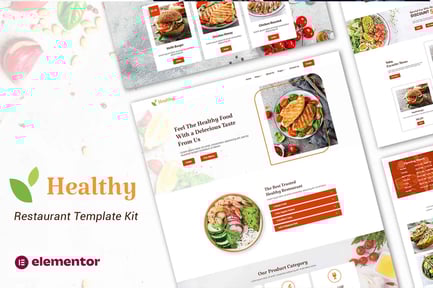 Preview: Healthy - Restaurant Elementor Template Kit