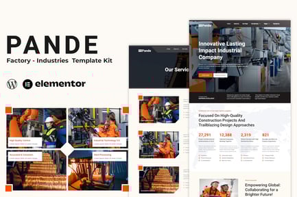 Preview: Pande - Factory & Industrial Elementor Template Kit