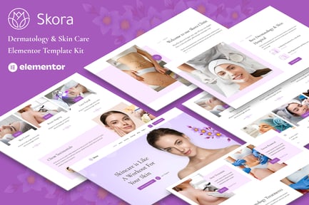 Preview: Skora - Dermatology & Skin Care Elementor Template Kit