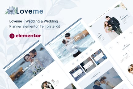 Preview: Loveme – Wedding & Wedding Planner Elementor Template Kit