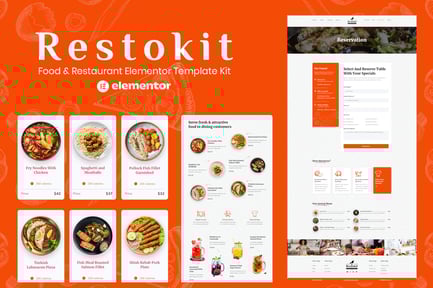 Preview: Restokit - Food & Restaurant Elementor Template Kit