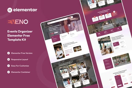 Preview: Eveno - Events Organizer Elementor Template Kit