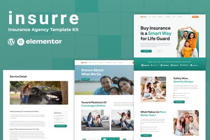 Preview: Insurre - Insurance Agency Elementor Template Kit