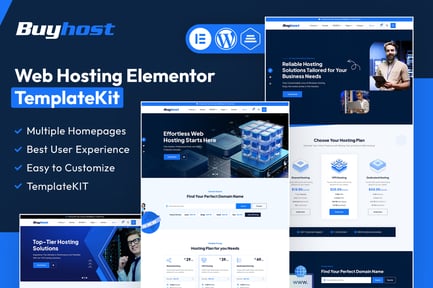 Preview: Buyhost - Web Hosting Elementor Template Kit