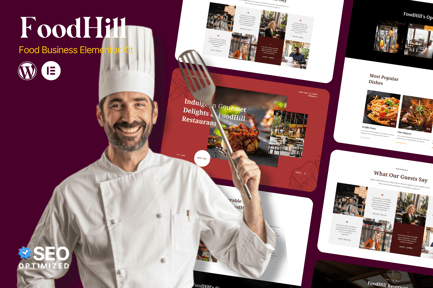 Preview: FoodHill - Restaurant Elementor Template Kit