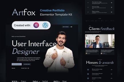Preview: Artfox - Creative Portfolio Elementor Pro Template Kit