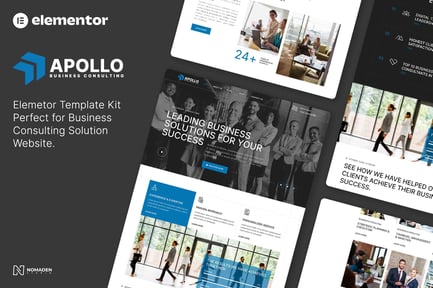 Preview: Apollo - Business Consulting Elementor Template Kit