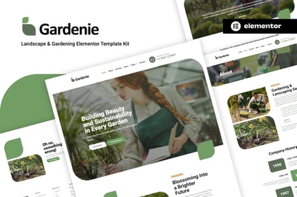 Preview: Gardenie - Landscape & Gardening Elementor Template Kit
