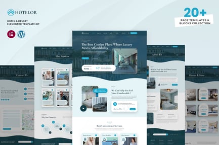 Preview: Hotelor - Hotel & Resort Elementor Pro Template Kit
