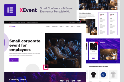 Preview: XEvent - Small Conference & Event Elementor Pro Template Kit