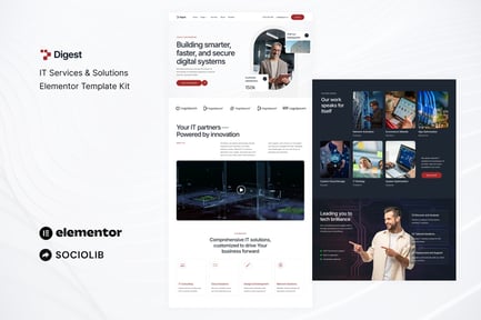 Preview: Digest - IT Services & Solutions Elementor Template Kit