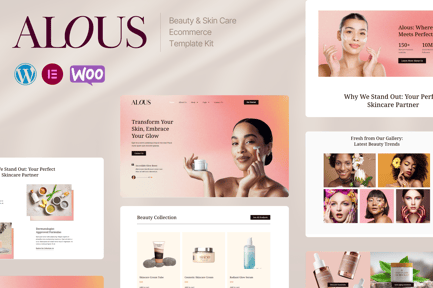 Preview: Alous - Beauty & Skin Care Ecommerce Elementor Pro Template Kit
