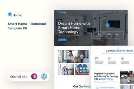 Preview: Homiq - Smart Home Elementor Template Kit