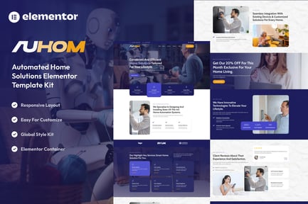 Preview: Auhom - Smart Home Automation Elementor Template Kit