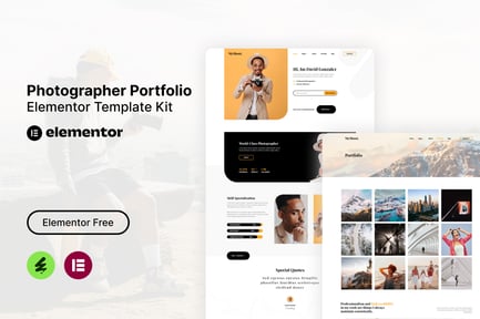 Preview: MyShoot - Photographer Portfolio Elementor Template Kit