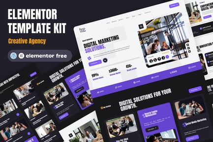 Preview: Finovia - Digital Marketing Agency Elementor Kit