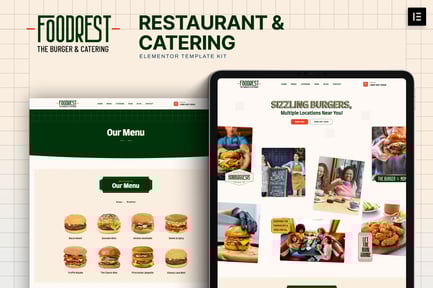 Preview: Foodrest - Restaurant & Catering Elementor Template Kit
